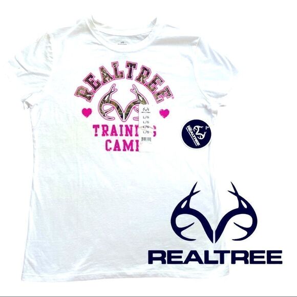 Realtree Training Camp Camo Pink Tee • NWT - Picture 1 of 7
